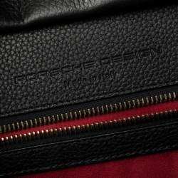 مملوكة مسبقًا Porsche Design Black Leather Front Pocket Tote