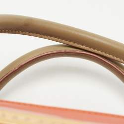 Porsche Design Orange/Beige Leather Medium Twin Satchel