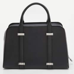 Porsche Design Black Leather Medium Twin Satchel