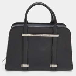 Porsche Design Black Leather Medium Twin Satchel
