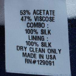 Prabal Gurung Navy Tuxedo Wide Leg Pants M
