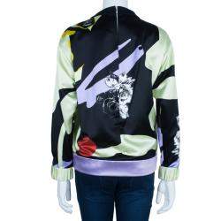 Prabal Gurung Printed Leather Sweatshirt Top S