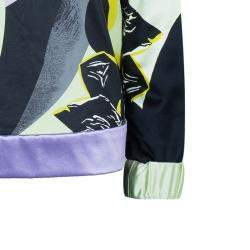 Prabal Gurung Printed Leather Sweatshirt Top S