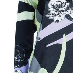 Prabal Gurung Printed Leather Sweatshirt Top S