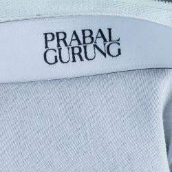 Prabal Gurung Printed Leather Sweatshirt Top S
