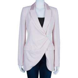 Prabal Gurung Snakeskin Patch Tuxedo Wrap Jacket S