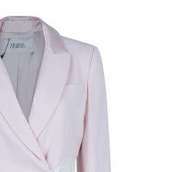 Prabal Gurung Snakeskin Patch Tuxedo Wrap Jacket S