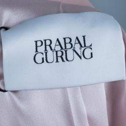 Prabal Gurung Snakeskin Patch Tuxedo Wrap Jacket S