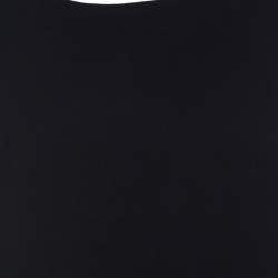 Prabal Gurung Black Wool Peplum Sleeveless Blouse L 