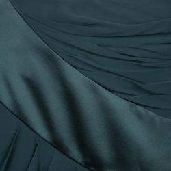Prabal Gurung Green Chiffon Draped Asymmetric Skirt S