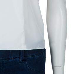 مملوكة مسبقًا توب برابال غورونغ  بلا أكمام مزين بدانتيل أبيض S