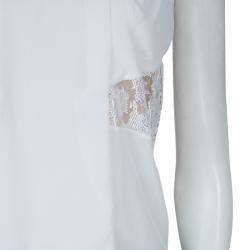 مملوكة مسبقًا توب برابال غورونغ  بلا أكمام مزين بدانتيل أبيض S