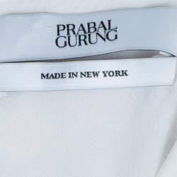 مملوكة مسبقًا توب برابال غورونغ  بلا أكمام مزين بدانتيل أبيض S