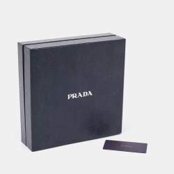 Prada Black Crystal Embellished Satin Headband