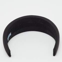 Pre Owned Prada Black Logo Re-Nylon Headband