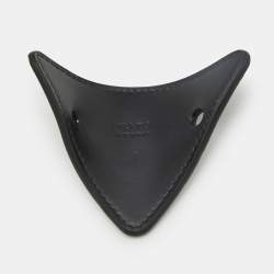 Pre Owned مشبك شعر برادا جلد أسود راتينج بذهب فاخر