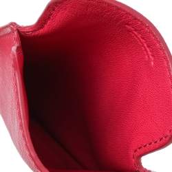 Pre Owned Prada Pink Saffiano Lux Leather iPhone Case 