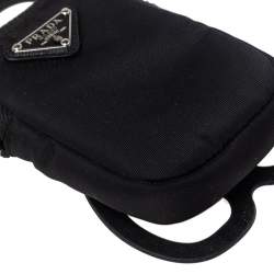 Prada Black Nylon Cellphone Case