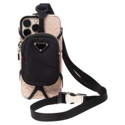 Prada Black Nylon Cellphone Case