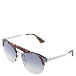 مملوكة مسبقًا Prada Brown Tortoise SPR53U Gradient Aviator Sunglasses