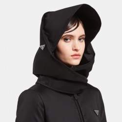 Prada Black Re-Nylon Trapper Hat