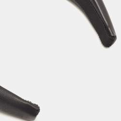 Prada Black Studded Leather Headband