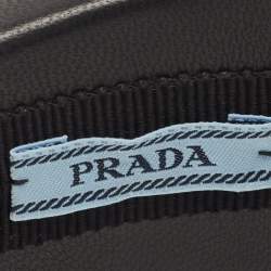 Prada Black Studded Leather Headband
