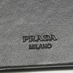 Prada Black Saffiano Leather iPhone 14 Case
