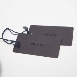Prada Black Patterned Wool Socks S