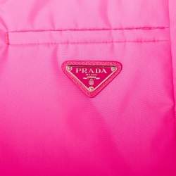 Prada Fluorescent Pink Synthetic Pencil Skirt M