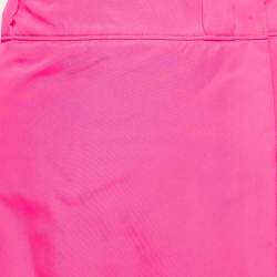 Prada Fluorescent Pink Synthetic Pencil Skirt M