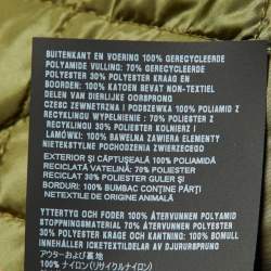 Pre Owned Prada Military Green Re-Nylon Quilted Light Jacket S