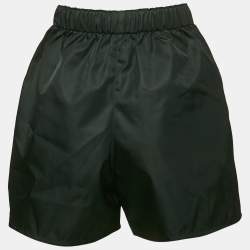 Prada Black R-Nylon Triangle Pocket Detail Shorts XXS