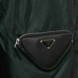 Prada Black R-Nylon Triangle Pocket Detail Shorts XXS