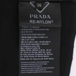 مملوكة مسبقًا Prada Black Re-Nylon Bandeau Top S