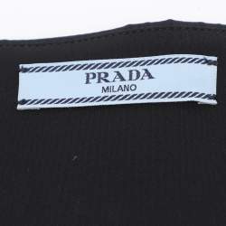 مملوكة مسبقًا Prada Black Re-Nylon Bandeau Top S