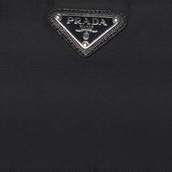 مملوكة مسبقًا Prada Black Re-Nylon Bandeau Top S