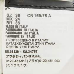 Pre Owned Prada Green Silk Blend Sleeveless Top S