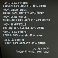 مملوكة مسبقًا تنورة برادا صوف رمادي ذات طيات ميدي مقاس صغير جدًا (إكس - سمول)