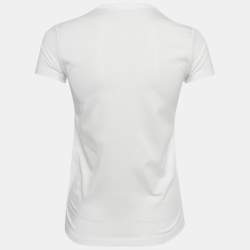 مملوكة مسبقًا Prada White Jersey Crew Neck T-Shirt XS