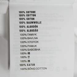 Pre Owned Prada White Cotton Tie Detail Button Front Shirt XS