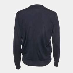 مملوكة مسبقًا كارديفغان برادا كحلي صوفي بأزرار أمامية حجم صغير جدًا