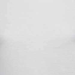 Pre Owned Prada White Cotton Knit T-Shirt XS