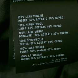 Pre Owned Prada Grey Wool Pleated Formal Trousers XS