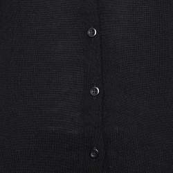 Prada Black Wool Button Front Cardigan XS