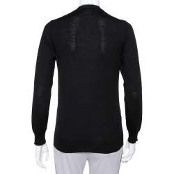 Prada Black Wool Button Front Cardigan XS