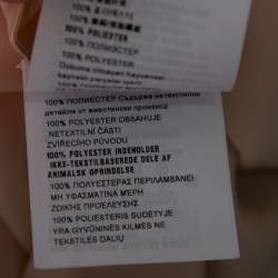 Pre Owned Prada Orange Silk Tulle Neck Tie Detailed Sleeveless Organza Blouse S