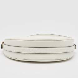 Pre Owned Prada White Leather Arqué Shoulder Bag