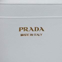 مملوكة مسبقًا Prada Grey Saffiano Leather Zip Card Holder