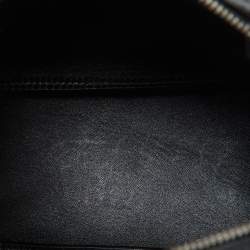 Prada Black Vitello Daino Soft Leather Mini Top Zip Bag